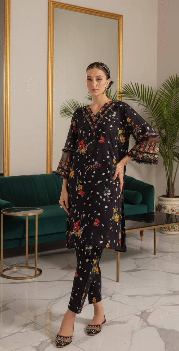 2026 Shamray Grand Clearance Sale | Baroque Fine Quality Soft Digital Printed Shamray 3-Piece Suit with Shamray Shawl