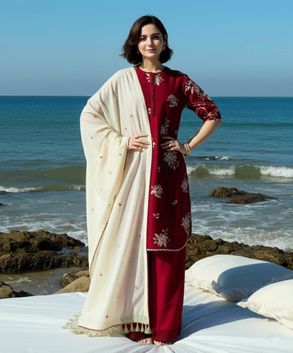 *2026 Summer Collection – Coco by Zarashahjahan 3 Pcs Luxury Lawn Suit with Embroidered Khaadi Net Dupatta | Same As Original*