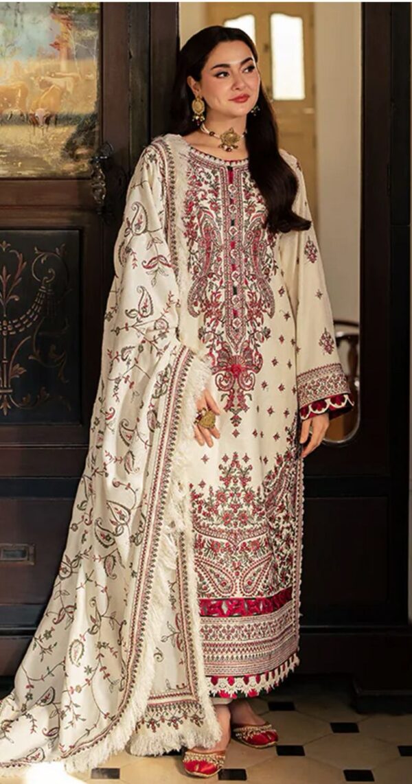 *2K26 Summer Collection – Asim Jofa Inspired Luxury 3 Pcs Lawn Suit with Diamond Dopatta*