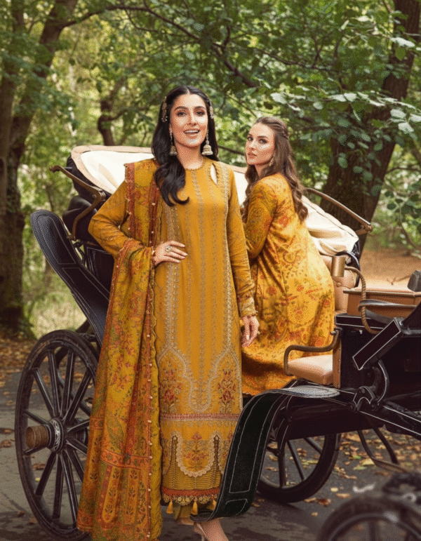 *2026 Summer Collection – Maria B Luxury 3 Pcs 90/70 Lawn Suit with Voil Diamond Dupatta | Same As Original*